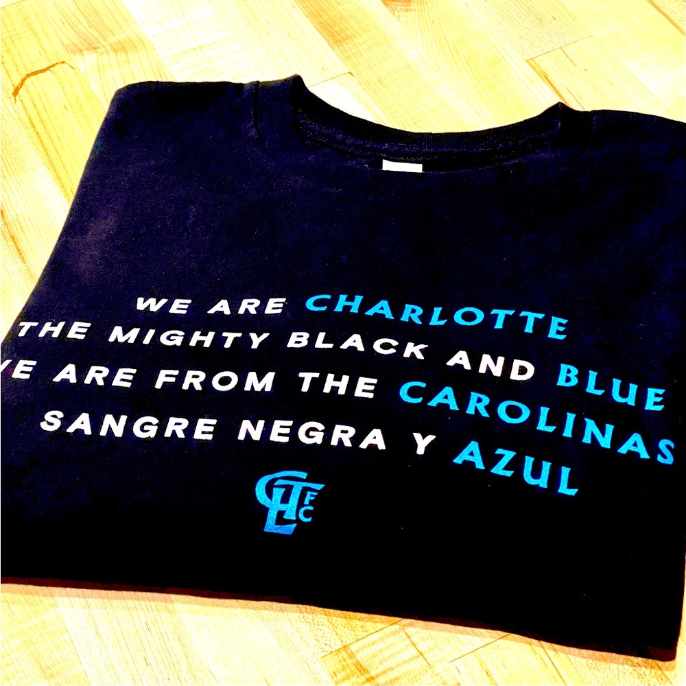 Charlotte FC inaugural season fan appreciation night Tee size XL
